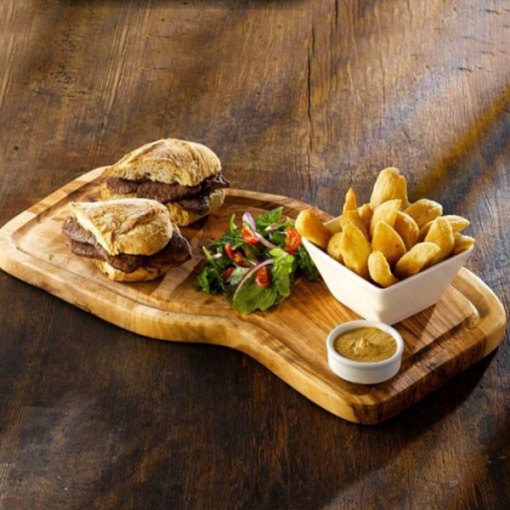 Platou servire lemn din maslin 40X21cm OWSB - Img 2
