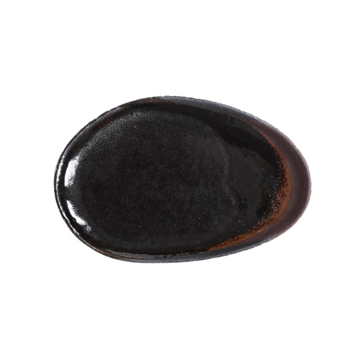Platou servire oval Wabi Kemuri 24x16cm JA964577