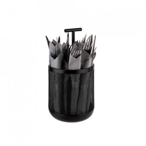 Suport metal tacamuri black 12x25cm 11755 - Img 2