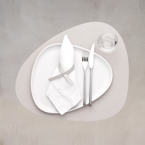 Table mat Curve Oyster White Nupo L 37x44cm 991749 - Img 2