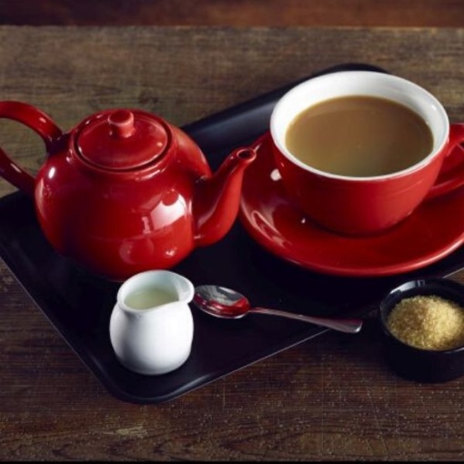 Ceainic Terra Genware Porcelain 45cl Red 393945R - Img 2