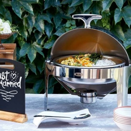 Chafing Dish rotund gaz-electric 47x47x45 cm Venus P5001 - Img 2