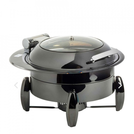 Chafing dish rotund negru 49cm 4L 10436 - Img 3
