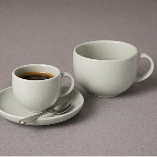 Farfurie ceasca espresso Pacifica Oyster Grey 12cm SOP121-OYS - Img 2