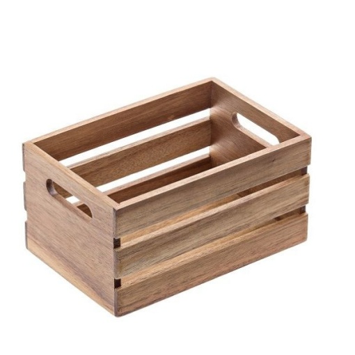 Ladita lemn acacia 26x15x11,7 cm S5022 - Img 2