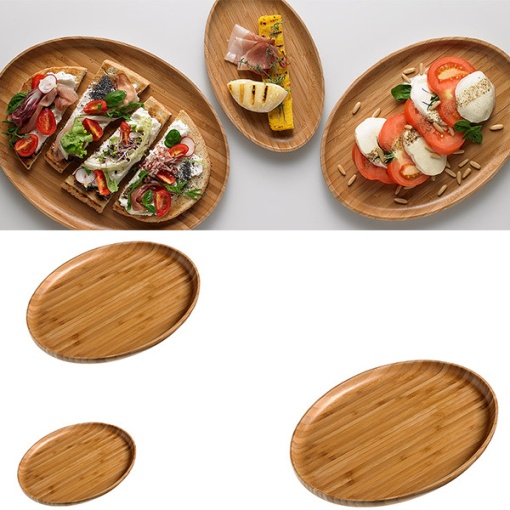 Platou oval bambus 32x24cm S0125 - Img 2