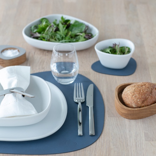 Table mat Curve Dark Blue Nupo L 37x44cm 982474 - Img 2