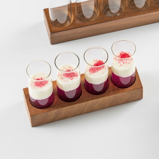 SET 4 Boro Schnap &amp; Walnut Suport 16X5cm A1062-4100RF - Img 2