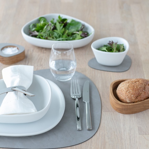 Table mat Curve Light Grey Nupo L 37x44cm 981162 - Img 2