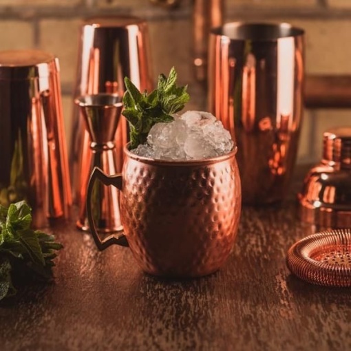 Cana Copper Mug 55cl/19.25oz Hammered BCM550 - Img 2