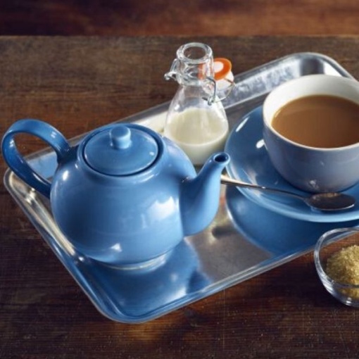 Ceainic portelan Genware Blue 450ml 393945BL - Img 2
