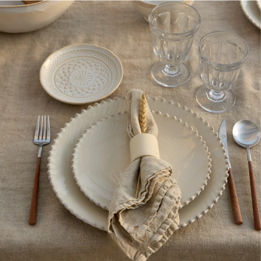 Farfurie fel principal Pearl Cream 28cm PEP282-CRM - Img 2