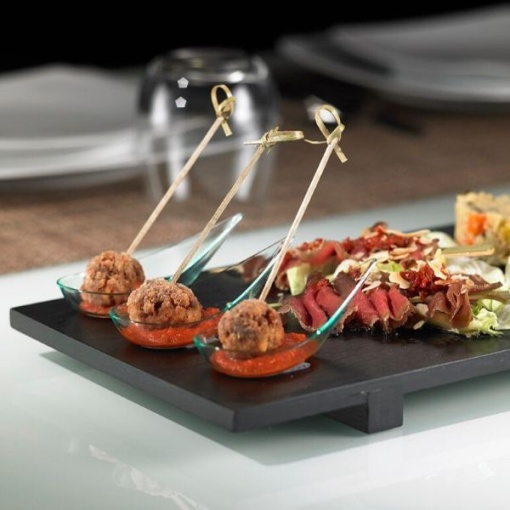 Platou bambus sushi negru 50x23x2,5 S0063.Z - Img 2