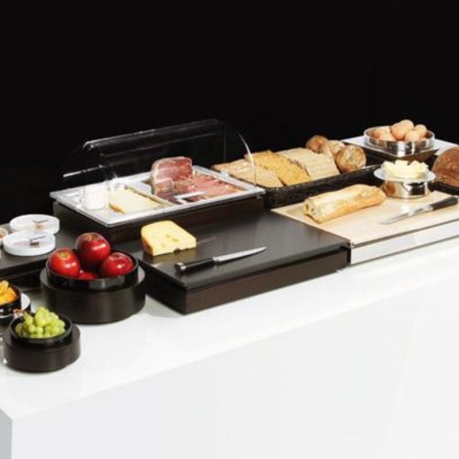 Set bufet GN1/1 wenge cu capac 53x32 cm 14941 - Img 2