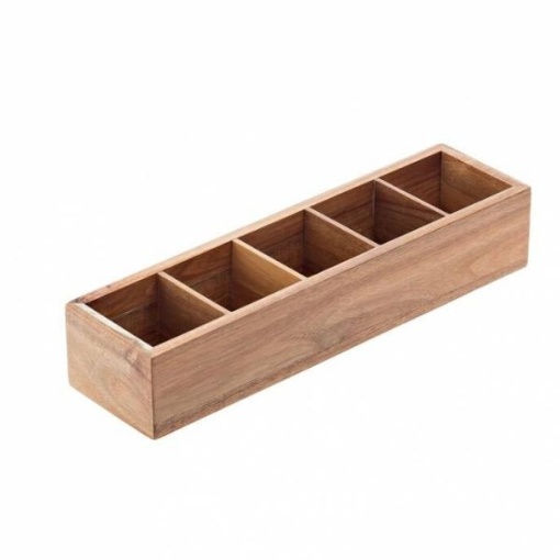 Suport lemn ceai 39x10,2x7,5 cm S5025 - Img 2