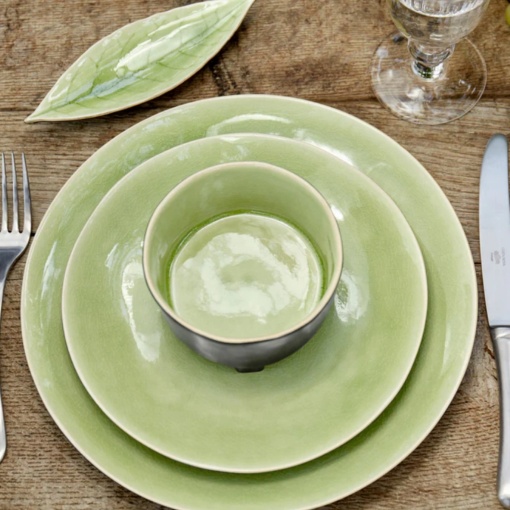 Bol garnitura cu picior Riviera vert frais 14cm 690ml VES141-VRF - Img 2
