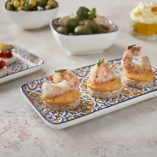 Bol garnitura patrat Amalfi 9.5x9.5x4cm U0027 - Img 2
