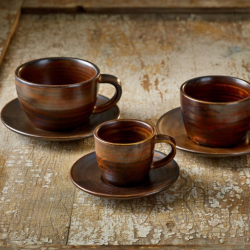 Ceasca cafea Genware Terra Rustic Copper 220ml CUP-PRC23 - Img 2
