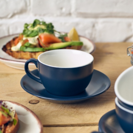 Ceasca cappuccino Genware Matt Blue 250ml 322125MBL - Img 2