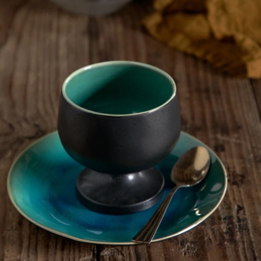 Pahar coupe inghetata Riviera azur 12cm 550ml VED121-AZU - Img 2