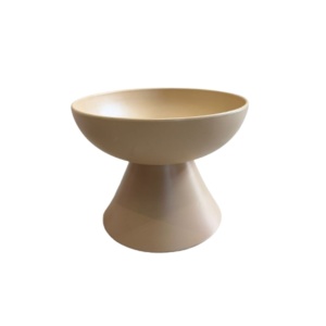 Bol cu picior Solar Champagne mediu 29x10cm