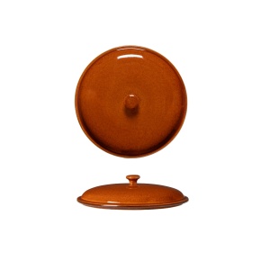 Capac vas rotund gratinat Poterie Caramel 22cm AH253T-CAR