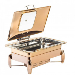 Chafing dish combo GN 1/1 gaz-inductie Copper