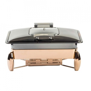 Chafing dish combo GN 1/1 gaz-plita inductie negru