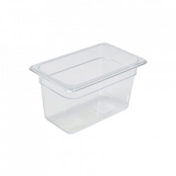 Gastronorm policarbonat transparent 1/4 150mm Genware 27x16cm PC14-150