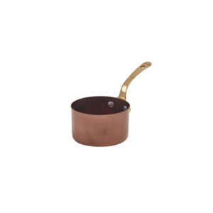 Mini sosiera cu maner Copper Vintage Steel 9x5.25cm SMS9CV