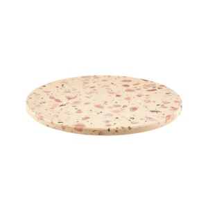Platou rotund marmura roz 33cm TRZ-33