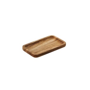 Platou servire dreptunghiular lemn maslin 20x12x2cm S6003
