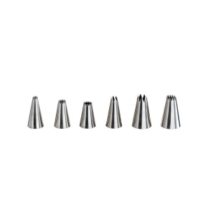 Posuri patiserie forma stea inox 18/8 2,5x4cm P4000