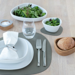 Table mat Curve Army Green Nupo L 37x44cm 982472