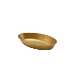 Vas servire oval Gold Vintage Steel 17.5x11x3cm SSD1711GDV