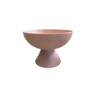 Bol cu picior Solar Pink mic 22,5x7cm