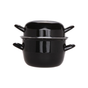 Caserola scoici neagra 18 cm 1,2KG 2,8L 111.018