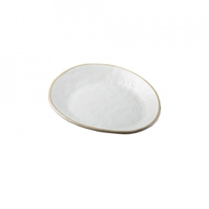 Farfurie desert ovala melamina White 17x15cm 11515EU