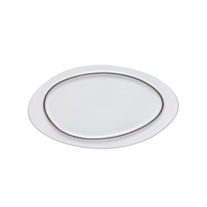 Platou oval Ambar salt of the sea 37x20cm 1ABP371e-WHI