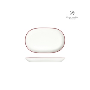 Platou oval Modest Maroon 23x15cm 13001-143023