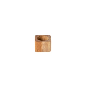 Set 4 inele servet lemn natural 5x3.6cm O30327-NAT