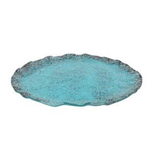 Farfurie prezentare sticla Turquoise 31.5cm P605035C