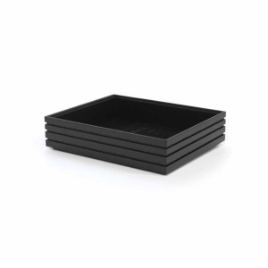 Gastronom lemn bufet black Craster 32.5x26.5x7.5cm BU_FR037