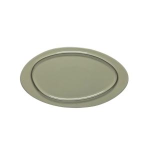 Platou oval Ambar sage green 37x20cm 1ABP371E-SAG