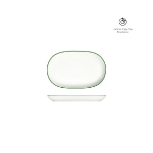 Platou oval Modest Green 18x12cm 16001-143018