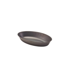 Vas servire oval Vintage Steel 17.5x11cm SSD1711BKV