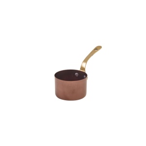 Mini sosiera cu maner Copper Vintage Steel 7.8x4.5cm SMS8CV