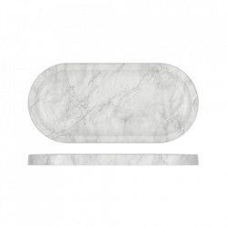 Platou oval melamina White Agra 32x15cm AG320324