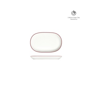 Platou oval Modest Maroon 14x9cm 13001-143014