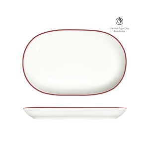 Platou oval Modest Maroon 37x24cm 13001-143037